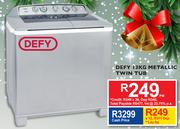 Defy 13kg Metallic Twin Tub