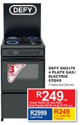 Defy DGS 178 4 Plate Gas/Electric Stove