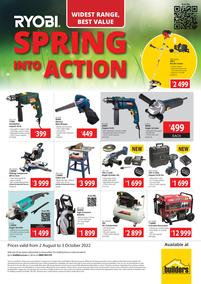 Builders Ryobi : Spring Into Action (02 August - 03 October 2022)