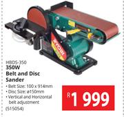 Ryobi 350W Belt & Disc Sander HBDS-350
