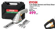Ryobi 7.2V Hedge Trimmer And Grass Shear-Each