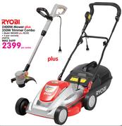 Ryobi 2400W Mower RM2400+ 350W Trimmer Combo RL350-Per Combo