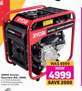 Ryobi 2500W Inverter Generator RG-2600i