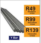 Y-Bar 147848-6m x 10mm