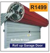 Roll Up Garage Door Buffalo Brown