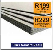 Fibre Cement Board 139583-3.6m x 1200mm