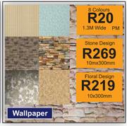 Wallpaper Stone Design-10m x 300mm