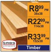 Timber 152 x 38-Per M