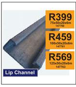 Lip Channel 147761-100 x 50 x 20 x 6m
