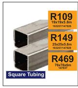 Square Tubing 163257/147826-19 x 19 x 5.8m