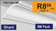 Shani 8m Pack 169210-100 x 100 x 140 Per M