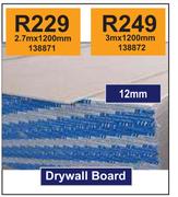 Drywall Board (12mm) 138872-3m x 1200mm