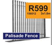 Palisade Fence 156012-3 x 1.8m