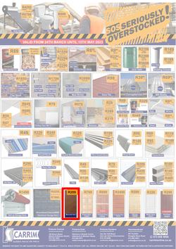 K Carrim Builders Mecca : SOS Seriously Overstocked (24 March - 9 May 2023), page 1