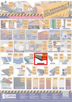 K Carrim Builders Mecca : SOS Seriously Overstocked (24 March - 9 May 2023), page 1