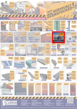 K Carrim Builders Mecca : SOS Seriously Overstocked (24 March - 9 May 2023), page 1