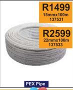 Pex Pipe 22mm x 100m 137533