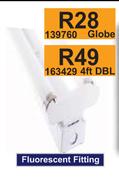 Fluorescent Fitting 4ft DBL 163429