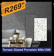 Terrazo Glazed Porcelain 600 x 1200-Per Sqm