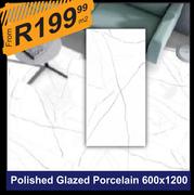 Polished Glazed Porcelain 600 x 1200-Per Sqm