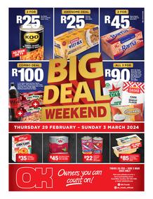 OK Foods Western Cape, Eastern Cape, Northern Cape : Big Deal Weekend (29 February - 03 March 2024)