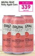 Brutal Fruit Ruby Apple Cans-24 x 500ml