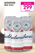 Budweiser Beer Cans 24 x 410ml