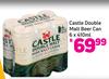 Castle Double Malt Beer Can-6 x 410ml