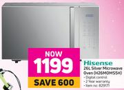 Hisense 26Ltr Silver Microwave Oven H26MOMS5H