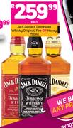 Jack Daniels Tennessee Whisky Original, Fire Or Honey-750ml Each