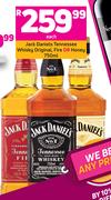 Jack Daniels Tennesse Whisky Original, Fire OR Honey 750ml 