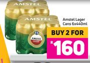 Amstel Lager Cans - For 2 x 6x440ml