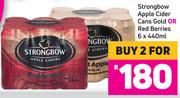 Strongbow Apple Ciders Can Gold OR Red Berries - For 2 x 6x440ml