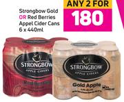 Stronbow Gold Or Red Berries Apple Cider Cans 6 x 440ml-For Any 2