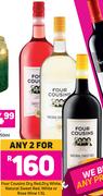 Four Cousins Dry Red, Dry White, natural Sweet Red, White Or Rose Wine-For Any 2 x 1.5Ltr