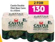 Castle Double Malt Beer Cans 6 x 440ml-For 2