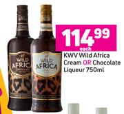 KWV Wild Africa Cream Or Chocolate Liqueur-750ml Each