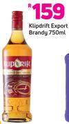 Klipdrift Export Brandy- 750ml