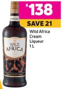 Wild Africa Cream Liqueur- 1Ltr