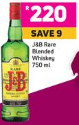J&B Rare Blended Whiskey-750 ml