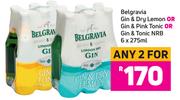Belgravia Gin & Dry Lemon OR Gin & Pink Tonic OR Gin & Tonic NRB 6 x 275ml - For Any 2