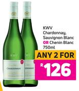 KWV Chardonnay, Sauvignon Blanc OR Chenin Blanc 750ml