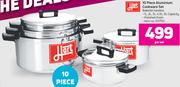 Hart 10 Piece Aluminium Cookware Set-Per Set