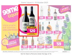 Game Liquor : Stock Up With Everyday Low Prices (4 October - 10 October 2021), page 1