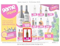 Game Liquor : Stock Up With Everyday Low Prices (4 October - 10 October 2021), page 1