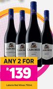 Laborie Red Wines-For Any 2 x 750ml