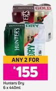 Hunters Dry 6 x 440ml-For Any 2