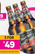 Carling Black Label Beer-For 3 x 750ml