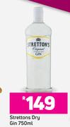 Strettons Dry Gin-750ml