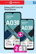 2 x Samsung Galaxy A03 Core 4G Smartphone-On Red Flexi 125 + Promo 65PMx24